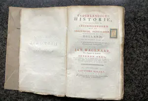 Antiquarisch Boek - Vaderlandsche Historie: 19 delen. Met gravures & Kaarten. kopen? Bied vanaf 150!
