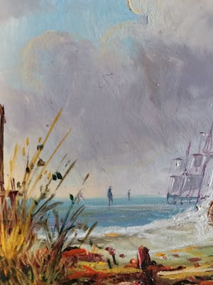 Niet of onleesbaar gesigneerd - Zeilschepen op zee kopen? Bied vanaf 1!