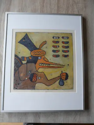 Lily Corver - Ets / Aquatint, communicatie kopen? Bied vanaf 35!