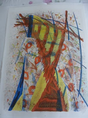 Cor de Jong - Litho. Titel, "Beweging ". kopen? Bied vanaf 35!