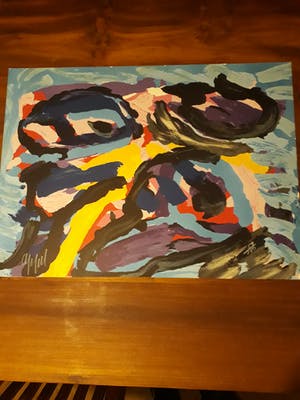 Karel Appel - 3 faces into clouds kopen? Bied vanaf 395!