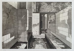 Ilja Olthaar - Ets aquatint, Zonder titel - Ingelijst kopen? Bied vanaf 55!