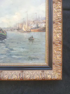 Cornelis Johannes van der Aa - Havengezicht kopen? Bied vanaf 175!