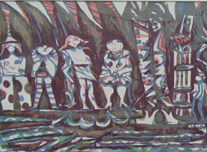 Toon Wegner - Tableau de la Troupe I kopen? Bied vanaf 90!