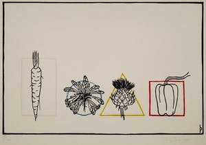 Pieter Becks - Houtsnede, Zonder Titel, Gesigneerd, 1995 kopen? Bied vanaf 35!