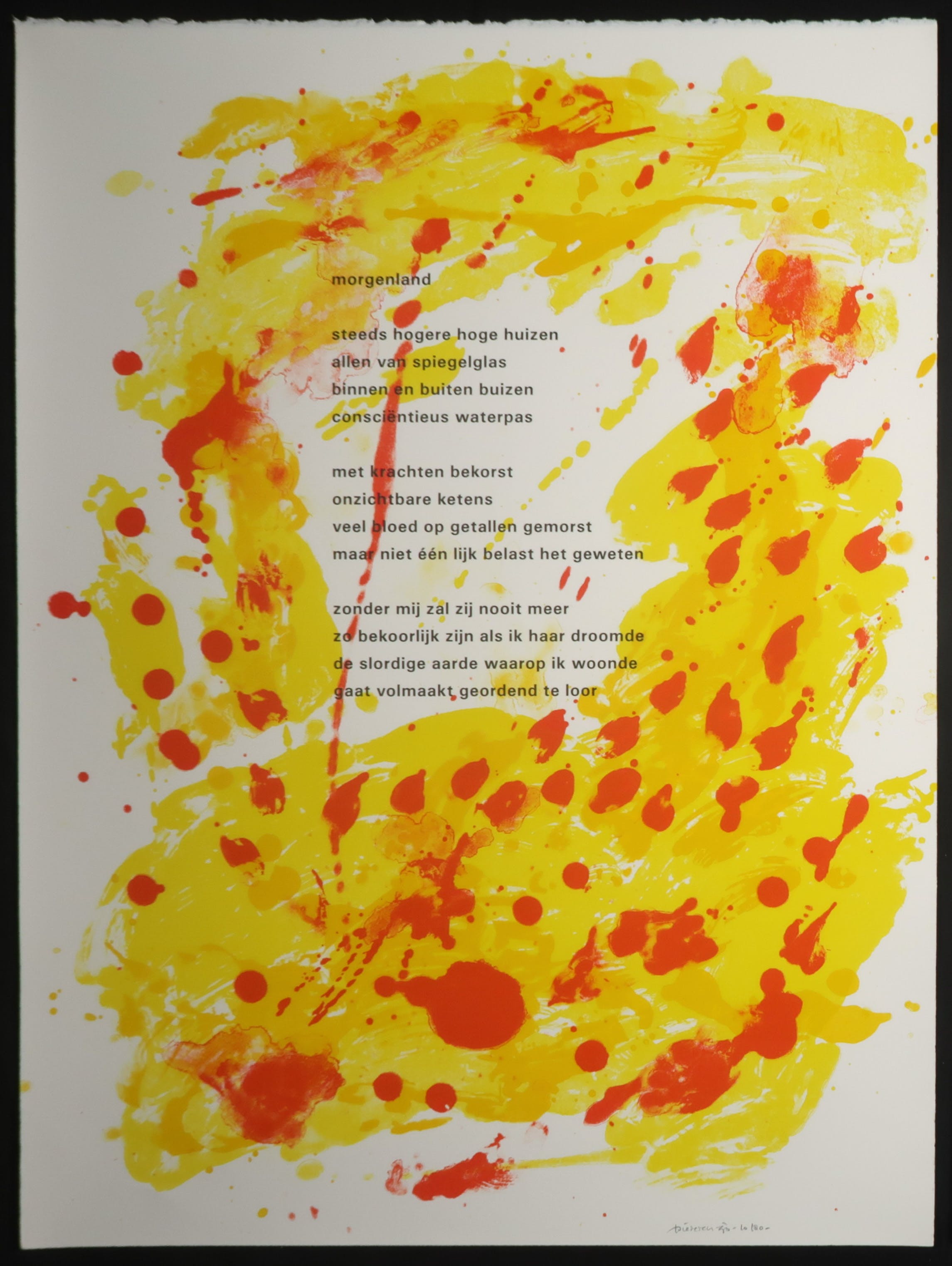 Jef Diederen - Portfolio met 7 litho's naar teksten van Lucebert, Mooi Hoofd kopen? Bied vanaf 300!