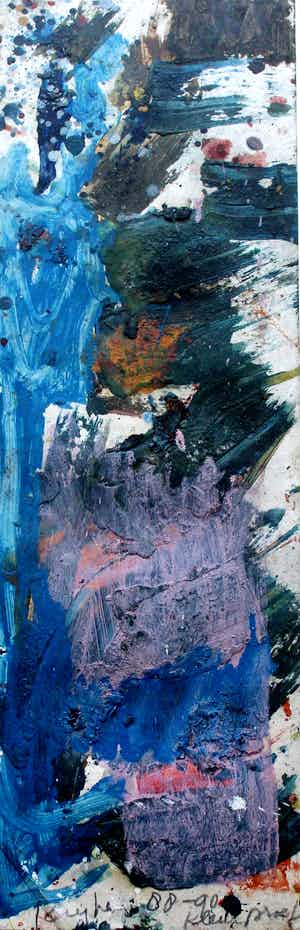 Theo Kuijpers - Gouache - compositie zonder titel verkocht voor € 525!