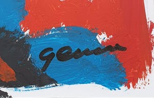 Gerriet Postma - Expressieve gouache met gesigneerde en genummerde monografie in casette kopen? Bied vanaf 550!