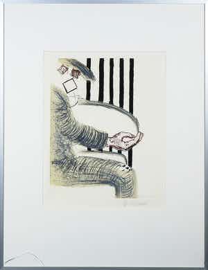 Roger Raveel - Ets (handgekleurd), Wij allen - Ingelijst verkocht voor € 500!