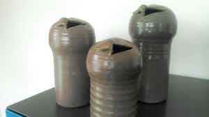 Gubbels Helden - Drie keramische objecten verkocht voor € 21!