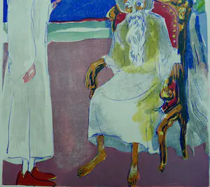 Kees van Dongen - Gravure 1001 nacht : ' Le Prince Diamant et le vieux roi ' kopen? Bied vanaf 1!