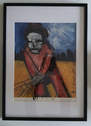 Herman Brood - De Zaaier - gesigneerd - 400 ex. - ingelijst kopen? Bied vanaf 1!