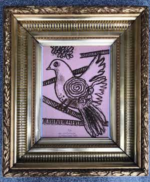 Corneille - Zeefdruk - "La Colombe" - EA - 1986 verkocht voor € 85!