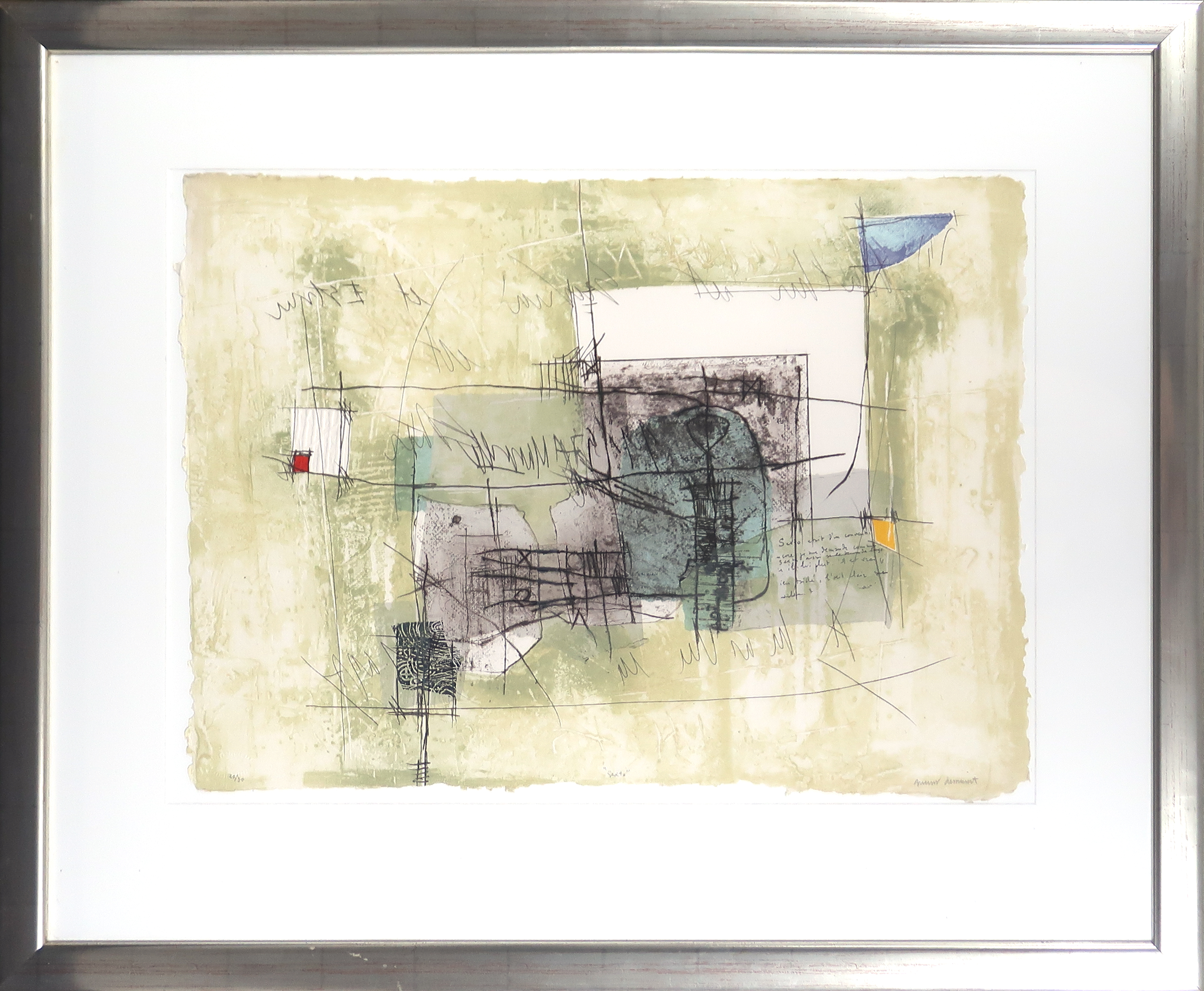 Bernard Remusat - Carborundum, Sexto - Ingelijst verkocht voor € 60!