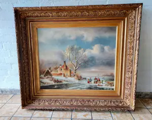 Hans Habraken - Winterlandschap kopen? Bied vanaf 395!