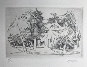 Jan Flameng - 4 prachtige gesigneerde en genummerde etsen - oplage 30 kopen? Bied vanaf 65!