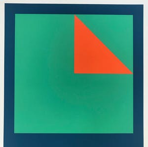 Jean-Pierre Ghesquière - Gesigneerde zeefdruk - Constructivisme - 1974 kopen? Bied vanaf 1!