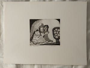 Dineke van Tongeren - Vier expressionistische etsen kopen? Bied vanaf 40!