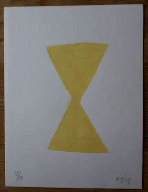 Klaas Gubbels - Sjabloondruk: Gele diabolo - 2007 kopen? Bied vanaf 299!