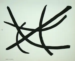 Robert Jacobsen - Abstracte compositie - sjabloon in gouachekleur - 1952 kopen? Bied vanaf 80!