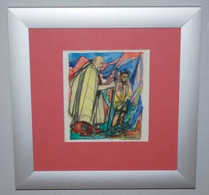Pierre Theron - De originele aquarel die gebruikt is voor Rudyard Kipling's Kim kopen? Bied vanaf 75!