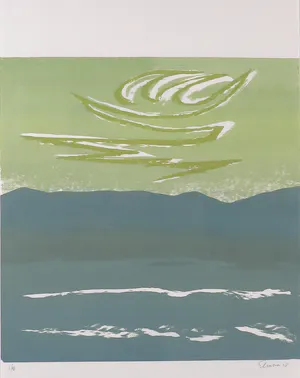 Wally Elenbaas - Zeefdruk, La mer - Ingelijst kopen? Bied vanaf 50!