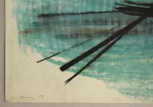 Hans Hartung - Pastel P. 1950 - 3 - Offsetlithografie gesigneerd en gedateerd - 1961 kopen? Bied vanaf 100!