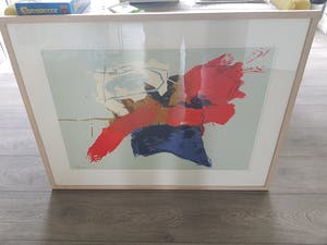 Arty Grimm - Compositie op blauw kopen? Bied vanaf 75!