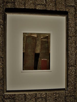 Marjan Smit - gelauwerd Grafica - bijzonder OLIEVERF op papier "Torens" - gesigneerd kopen? Bied vanaf 10!