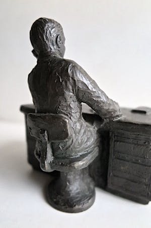 Niet of onleesbaar gesigneerd - “De manager" - Beeld van Gietijzer/Bronslegering kopen? Bied vanaf 1!