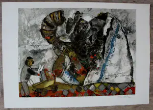 Theo Tobiasse - Litho: Mannen komen aan, uit hun verleden kopen? Bied vanaf 195!