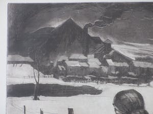 Marius Carion - Winter in de Borinage - Ets kopen? Bied vanaf 1!