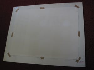 Henri de Haas - Karakteristieke Surrealistische Gouache "de Wandeling" gesigneerd 1971 GROOT! kopen? Bied vanaf 30!