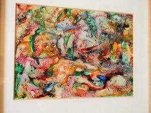 Carla Schot - Olieverfschilderij - Figuren [6-10-27] kopen? Bied vanaf 60!