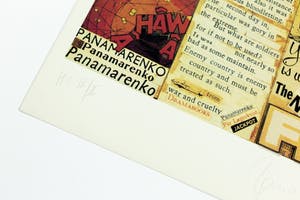 Panamarenko - In Space, Litho en Collage 2003, handgesigneerd met certificaat kopen? Bied vanaf 850!
