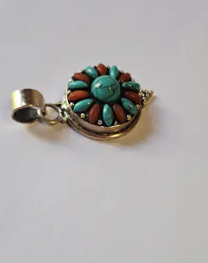 zilveren hanger, met de hand gemaakt door de Native American zilversmeden kopen? Bied vanaf 85!