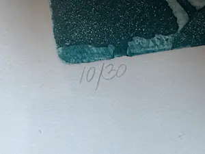 Sjoerd Bakker - Oriëntaals landschap, Kleurenets, 1982, 10/30 kaufen? Bieten Sie von 30!