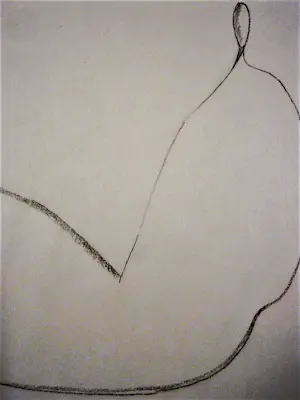 Theo Beerendonk - in 1966 bijna abstracte potlood/houtskool tekening "liggend voloptueus naakt" kopen? Bied vanaf 53!