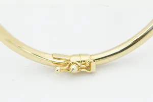 Gladde 14krt geel-gouden ovalen unisex "slaven" armband kopen? Bied vanaf 130!