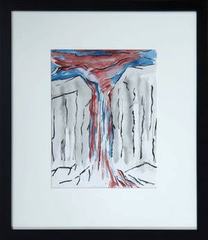Jan de Beus - Aquarel: 'A walk from...' (1986) - Nieuwe inlijsting kopen? Bied vanaf 1!