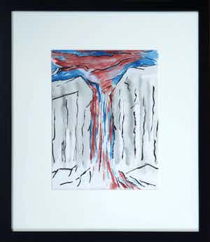 Jan de Beus - Aquarel: 'A walk from...' (1986) - Nieuwe inlijsting verkocht voor € 1!