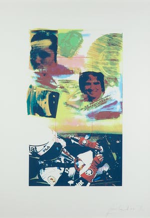 Frank Gude - Zeefdruk, Ayrton Senna - Ingelijst kopen? Bied vanaf 1!