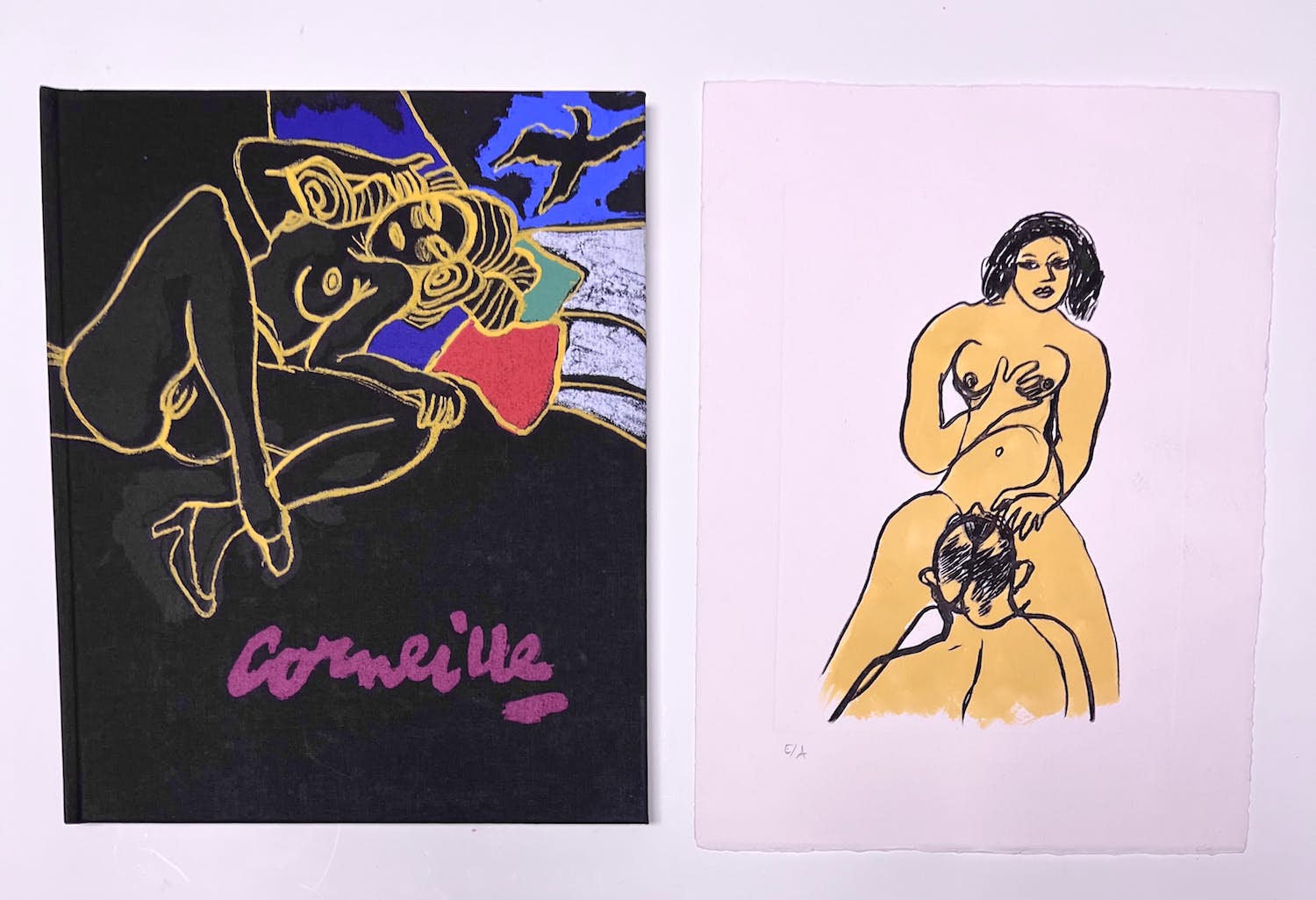 Corneille - Boek " Corneille Today" + ets naar de Erotische Sonnetten van Pietro l'Aretino verkocht voor € 1!