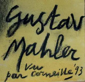 Corneille - tekening + gem. techniek + foto + handgeschreven teksten: Gustav Mahler - 1993 kopen? Bied vanaf 1495!