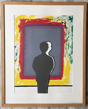 Roger Raveel - handgesigneerde kleurenzeefdruk | 'Bezinning bij de weerschijn' | 1993 kopen? Bied vanaf 1950!