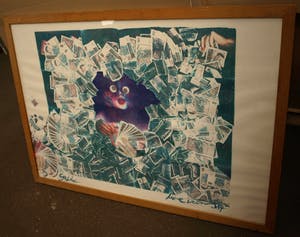 Lieve Prins - Digitale / Copy-art , Geld – ingelijst – 1984 kopen? Bied vanaf 1!