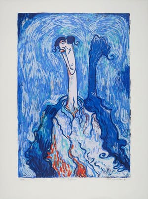 Rob van Trier - Zeefdruk, Man St. Ponz kopen? Bied vanaf 10!