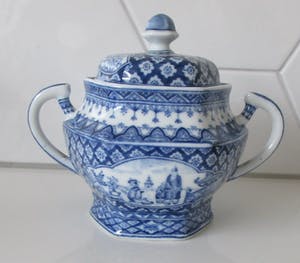 Royal Mosa - Suikerpot en sigarettenbeker servies Lange Lijs kopen? Bied vanaf 1!