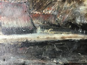 Niet of onleesbaar gesigneerd - Huisjes aan de kade. kopen? Bied vanaf 1!