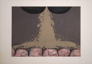 Jan van Holthe - Acryl op papier, Merde 28 kopen? Bied vanaf 1!